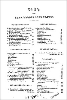 Ցանկ նիւթոց 1937 տարւոյ