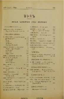Ցանկ նիւթոց 1955 տարւոյ