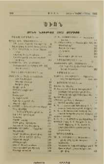 Ցանկ նիւթոց 1963 տարւոյ