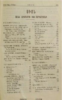 Ցանկ նիւթոց 1964 տարւոյ