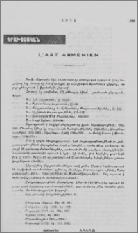 L'art Arménien