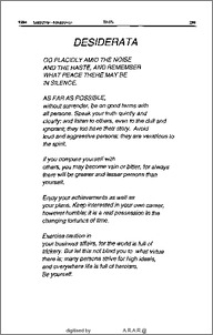 Desiderata
