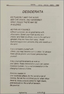 Desiderata