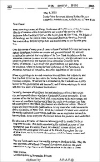 A letter of condolences