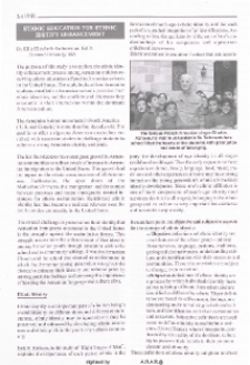 Ethnic education for ethnic identity enhancement