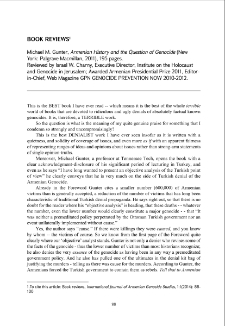 Michael M. Gunter, Armenian History and the Question of Genocide (New York: Palgrave Macmillan, 2011), 195 pages