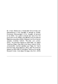 The Extermination of the Armenians and the Concept of Genocide in Contemporary American Encyclopedias