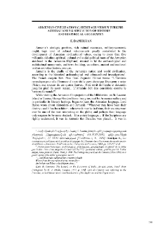 Armenian civilizational heritage versus Turkish- Azerbaijani falsification of History and Historical Geography