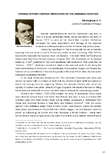 German Officer Heinrich Vierbücher on the Armenian Genocide