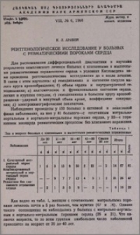 Рентгенологическое исследование у больных с ревматическими пороками сердца