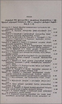 Ցանկ «Հայկական ՍՍՀ գիտությունների ակադեմիայի էքսպերիմենտալ և կլինիկական բժշկության հանդեսում» 1969 թ. ընթացքում զետեղված հոդվածների (հ. 1-6)