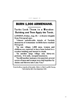 Burn 1.000 Armenians (New York Times, 1915-08-20)