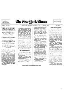 Tell of horrors done in Armenia (New York Times, 1915-10-04)
