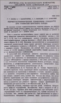 Морфогистохимические изменения плаценты при развитии крупного плода