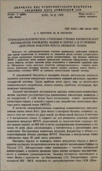 Субмикроскопическое строение стенки кровеносных капилляров миокарда мыши в норме и в условиях действия фактора роста нервной ткани