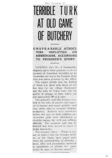 Terrible Turk at old game of Butchery (Weekly Journal-Miner, 1915-10-27)