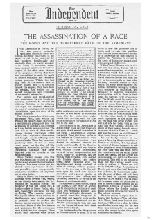The Assassination of a Race (The Independent, 1915-10-18)