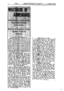 Massacre of Armenians (The Duluth Herald, 1915-10-08)