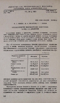 Особенности морфограмм здоровых армян и армянок