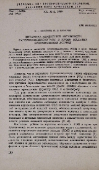 Динамика изменений активности супероксиддисмутазы в крови больных бронхиальной астмой
