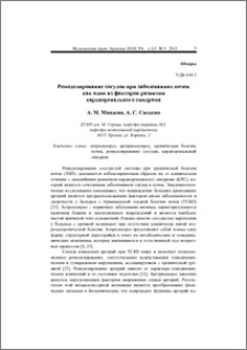 Ремоделирование сосудов при заболеваниях почек как один из факторов развития кардиоренального синдрома