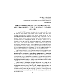 The hamidian pogroms and the genocide of Armenians as reflected in Armenian fine arts (1894-1923)