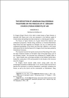 The Reflection of Armenian-Chalcedonian Traditions on the Frescos of St. Gregory Church (Tigran Honents) of Ani
