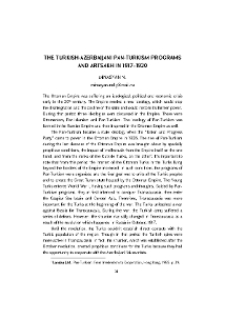The Turkish-Azerbaijani Pan-Turkism Programs and Artsakh in 1917–1920