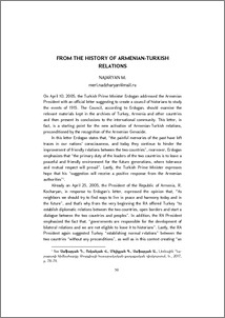 From the History of Armenian-Turkish Relations