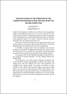 The Main Stages of the Formation of the Kurdish Nationalism in Iraq and Iran after the Second World War