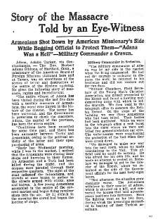Story of the Massacre told by an eye-witness (Edgefield Advertiser)