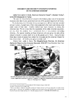 Documents and Wegner photographs reporting on the Armenian Genocide